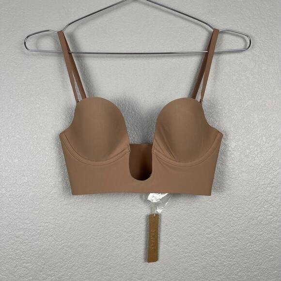 Skims Deep Plunge Shapewear Bra Sienna XS Intimate Lounge Support NWT - Picture 3 of 9